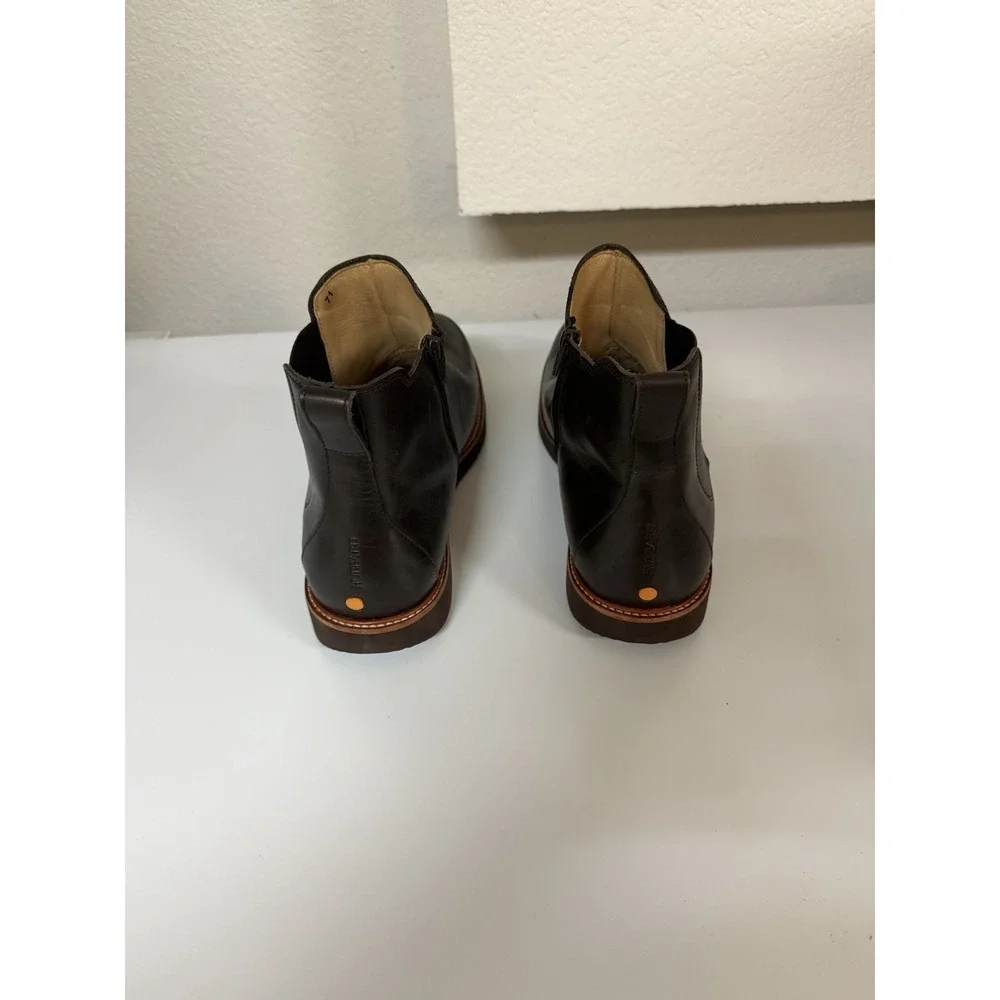 Samuel Hubbard Hubbard Up North Chelsea Boots Men's Size 12 M Brown Leather Zip